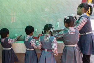 Rotary project to provide individual toilets and hygiene training to families in Panapalli village near Coimbatore, India